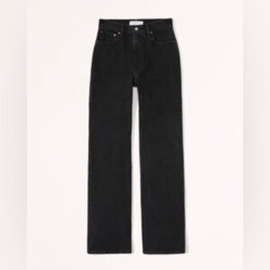 Abercrombie High Rise Black Jeans - size 31 long